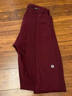 Lululemon Maroon Athletic Leggings